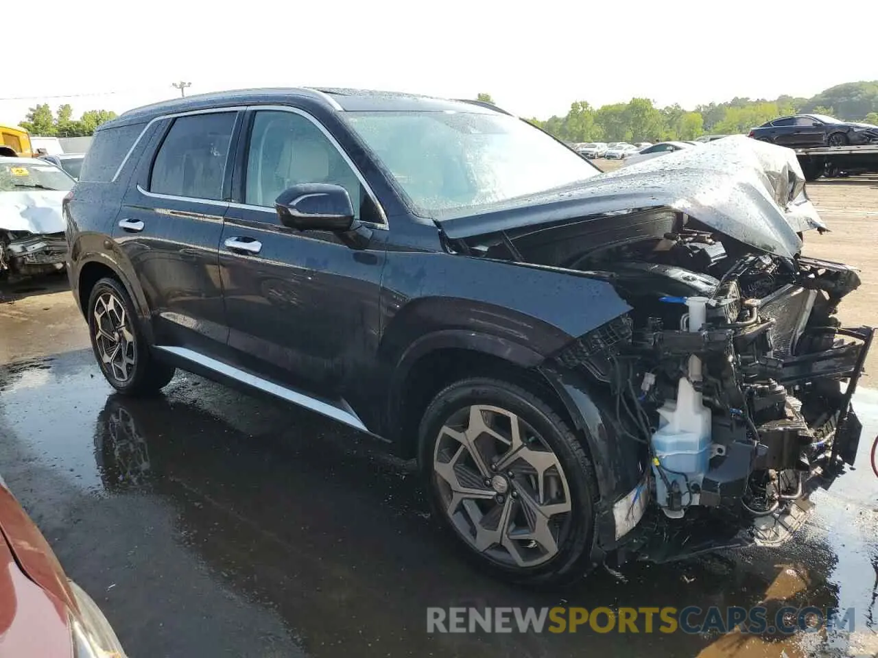 4 Photograph of a damaged car KM8R7DHE8MU174578 HYUNDAI PALISADE 2021