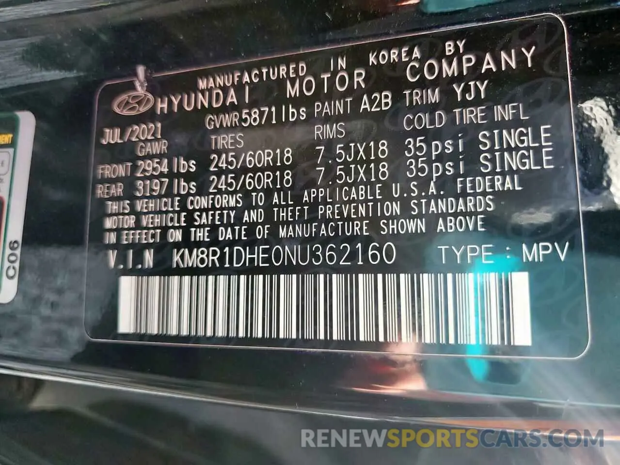13 Фотография поврежденного автомобиля KM8R1DHE0NU362160 HYUNDAI PALISADE 2022