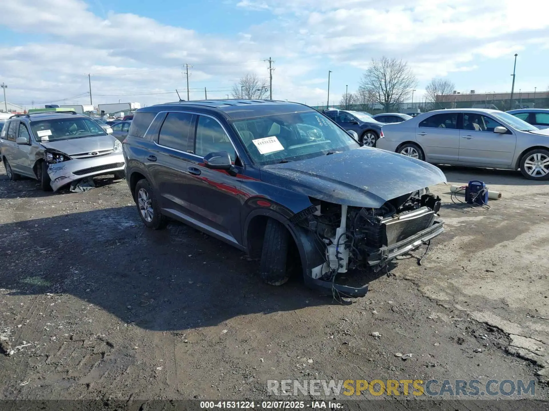 1 Photograph of a damaged car KM8R1DHE3NU449230 HYUNDAI PALISADE 2022
