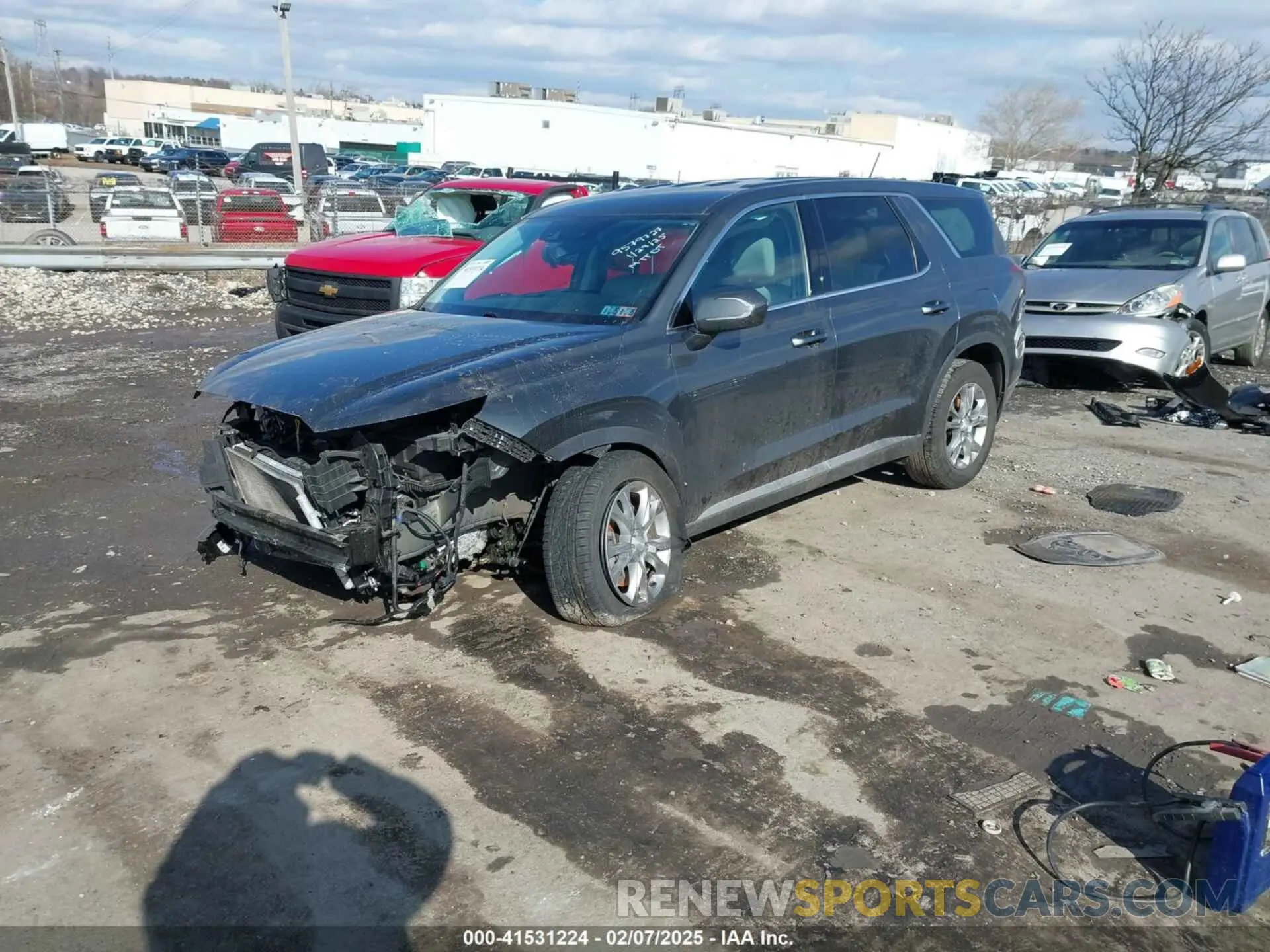 2 Photograph of a damaged car KM8R1DHE3NU449230 HYUNDAI PALISADE 2022