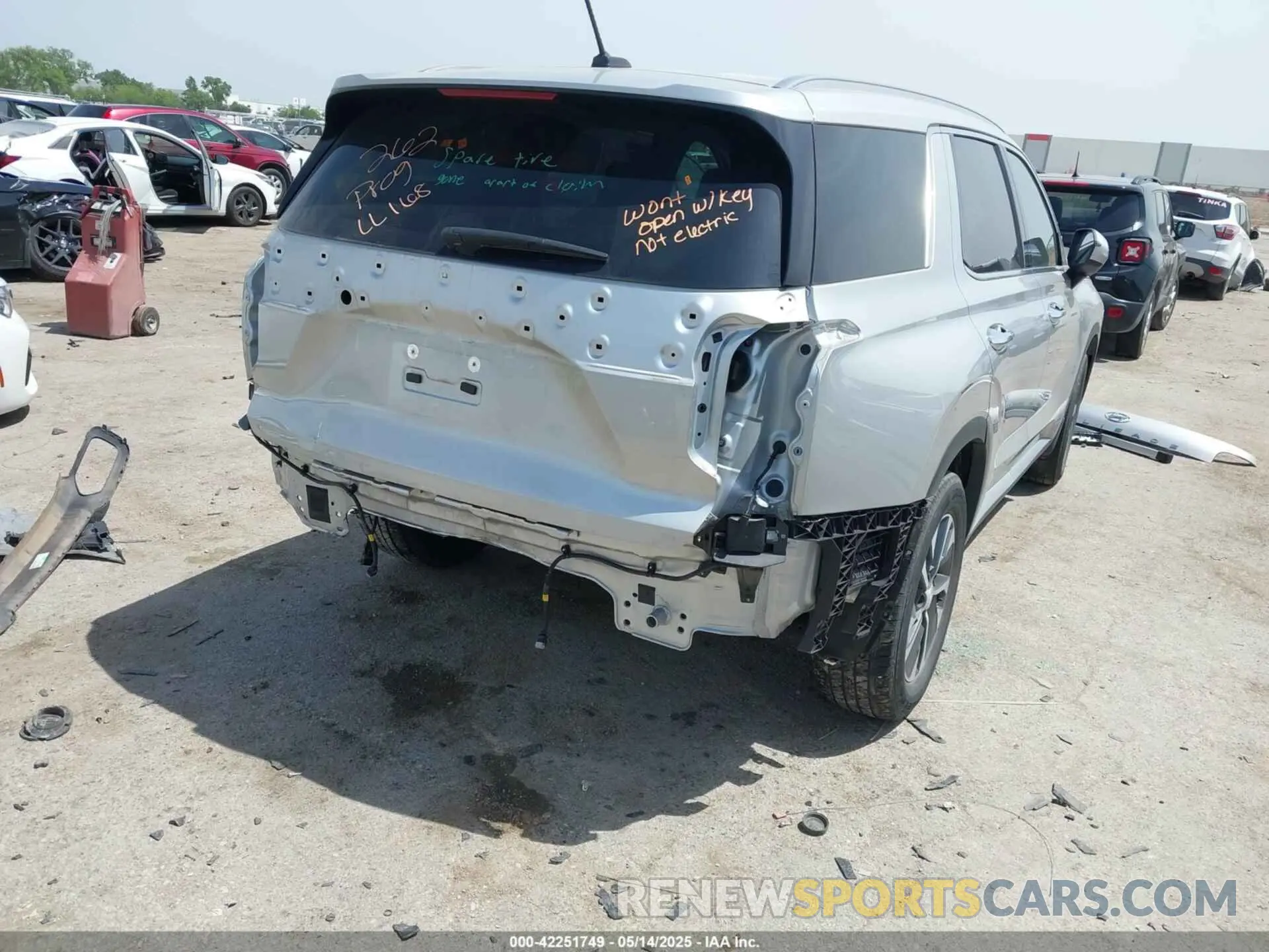 4 Фотография поврежденного автомобиля KM8R24HE9NU347959 HYUNDAI PALISADE 2022