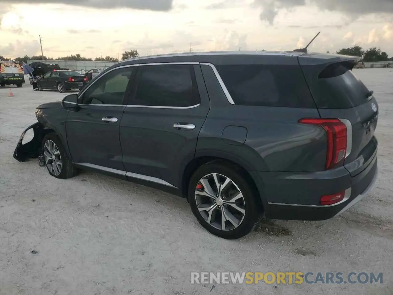 2 Photograph of a damaged car KM8R34HE6NU393861 HYUNDAI PALISADE 2022
