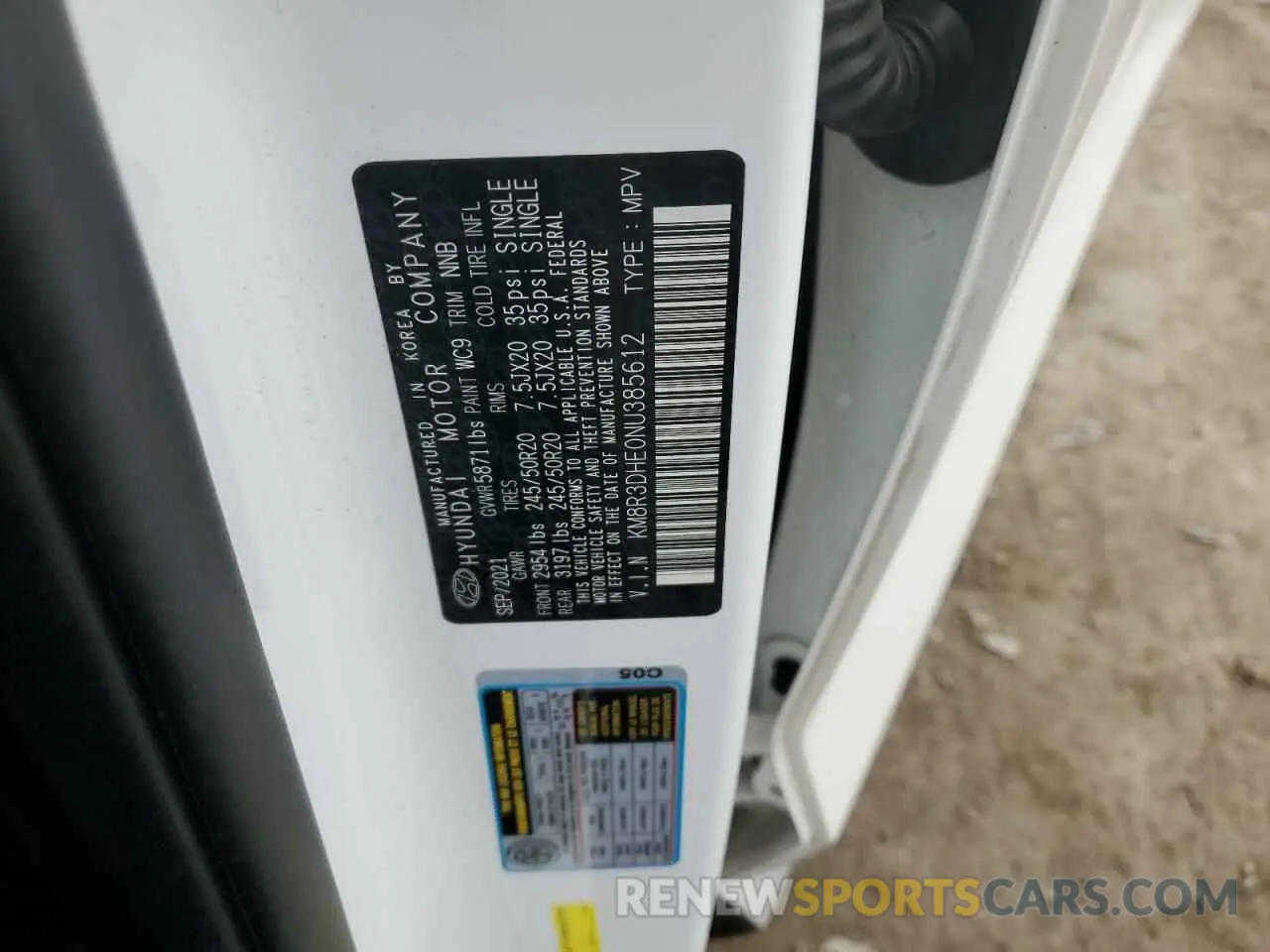 14 Photograph of a damaged car KM8R3DHE0NU385612 HYUNDAI PALISADE 2022
