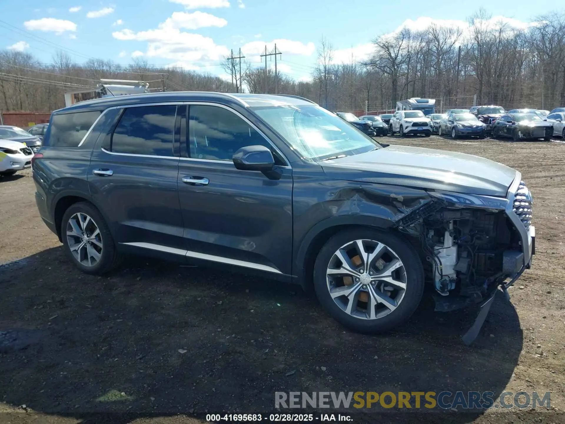 13 Photograph of a damaged car KM8R3DHE2NU358654 HYUNDAI PALISADE 2022