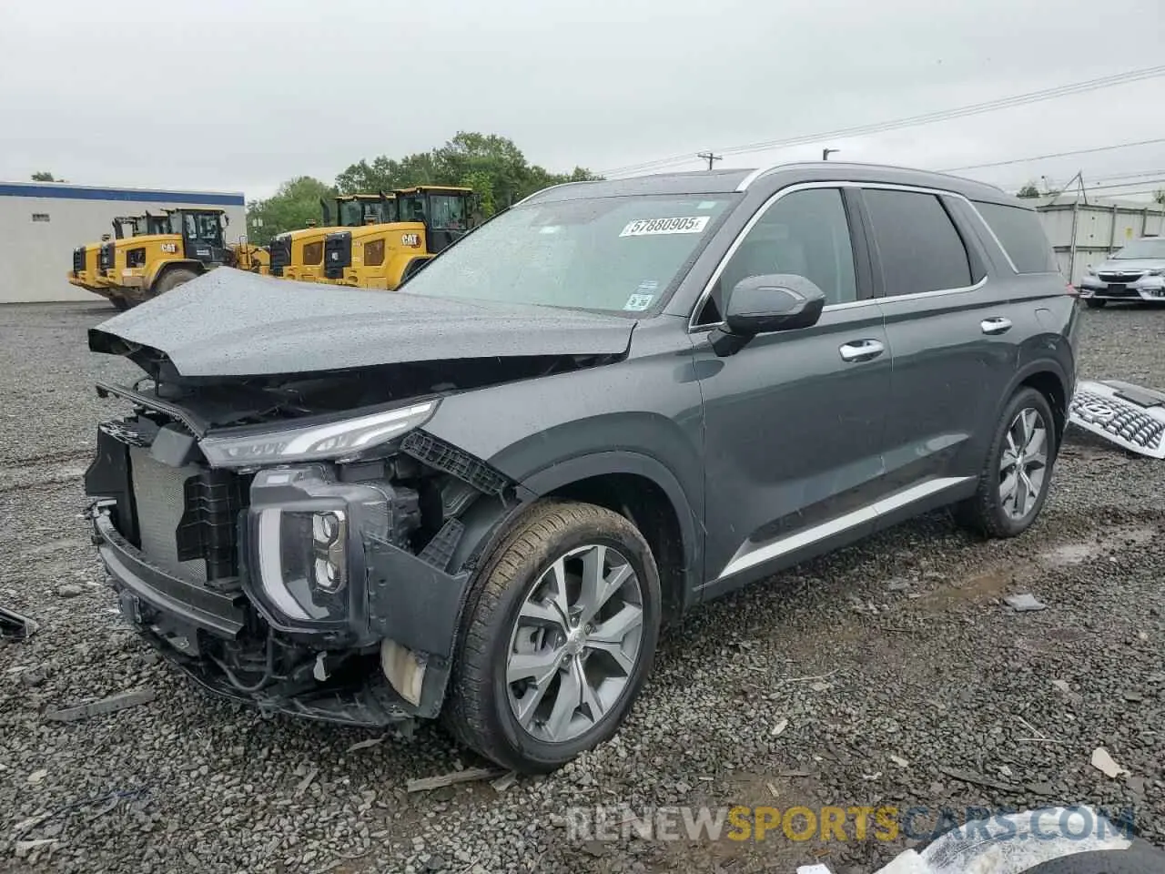 1 Photograph of a damaged car KM8R3DHE5NU345901 HYUNDAI PALISADE 2022