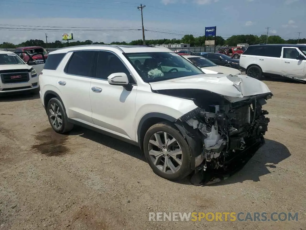 4 Фотография поврежденного автомобиля KM8R44HE6NU338369 HYUNDAI PALISADE 2022