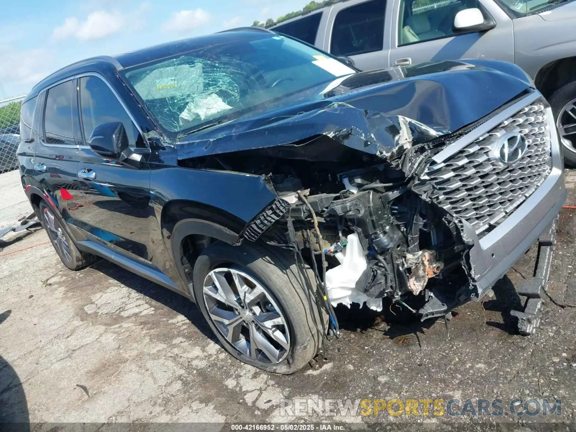 1 Photograph of a damaged car KM8R44HE7NU395180 HYUNDAI PALISADE 2022