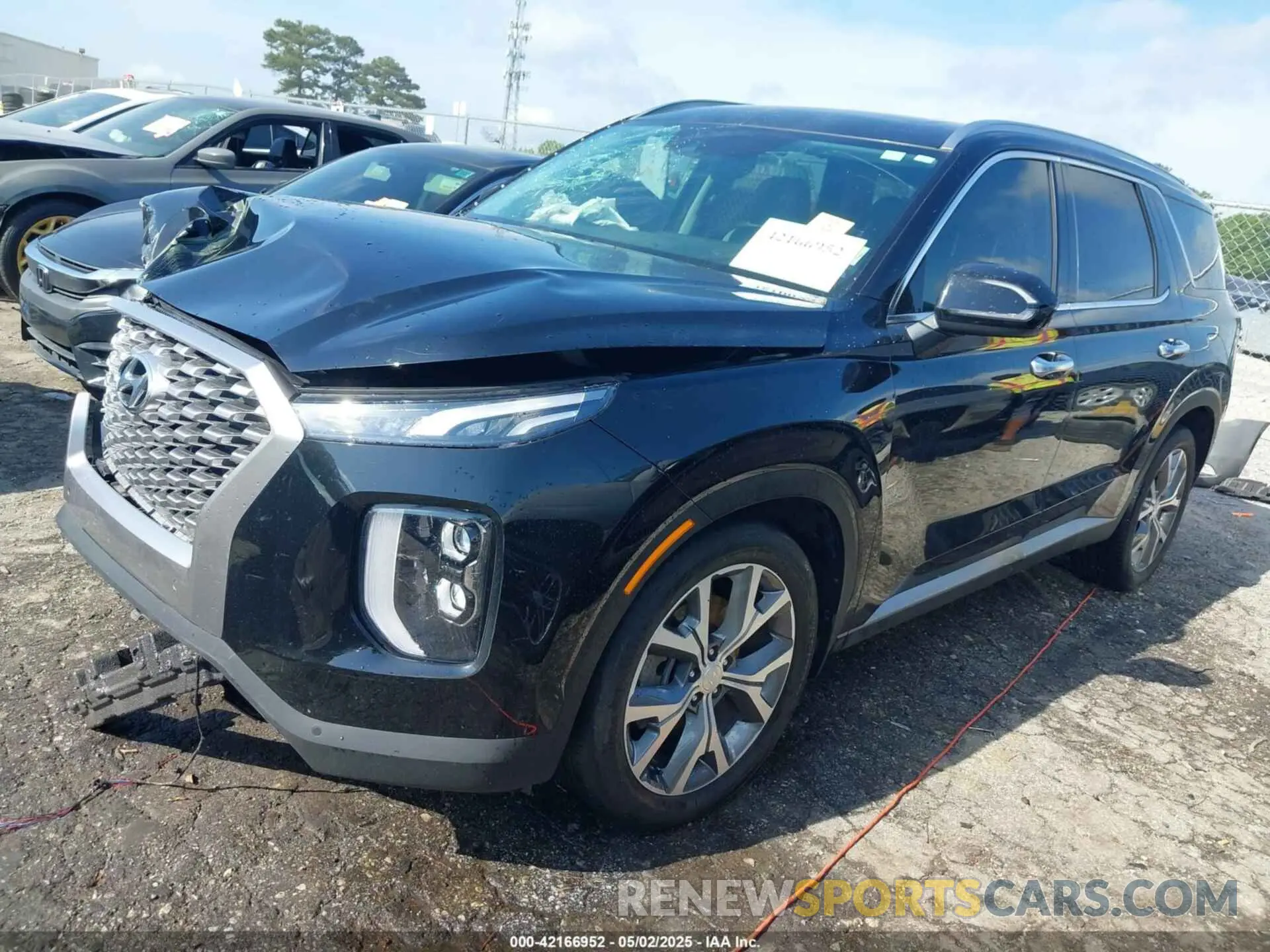 2 Photograph of a damaged car KM8R44HE7NU395180 HYUNDAI PALISADE 2022