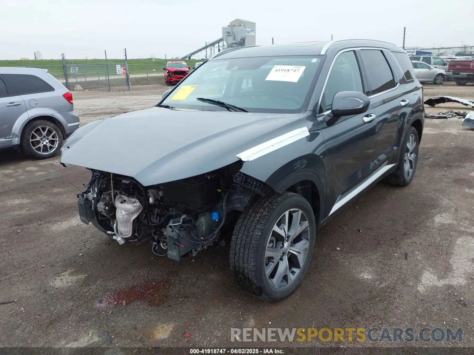 2 Фотография поврежденного автомобиля KM8R4DHE2NU460534 HYUNDAI PALISADE 2022