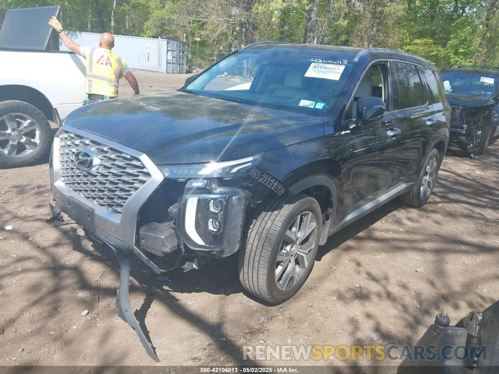 2 Photograph of a damaged car KM8R4DHE3NU365206 HYUNDAI PALISADE 2022