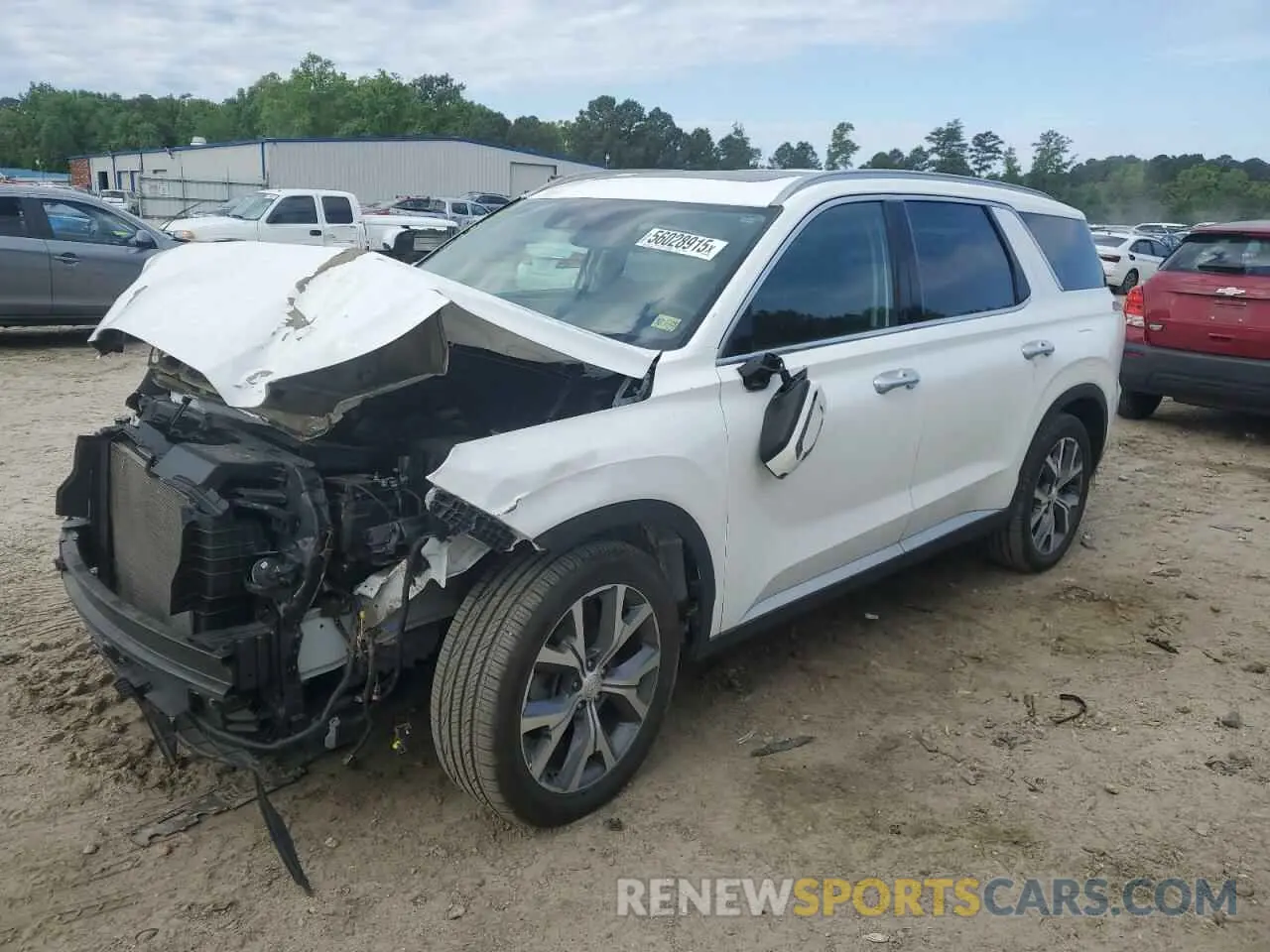 1 Photograph of a damaged car KM8R4DHE3NU369255 HYUNDAI PALISADE 2022