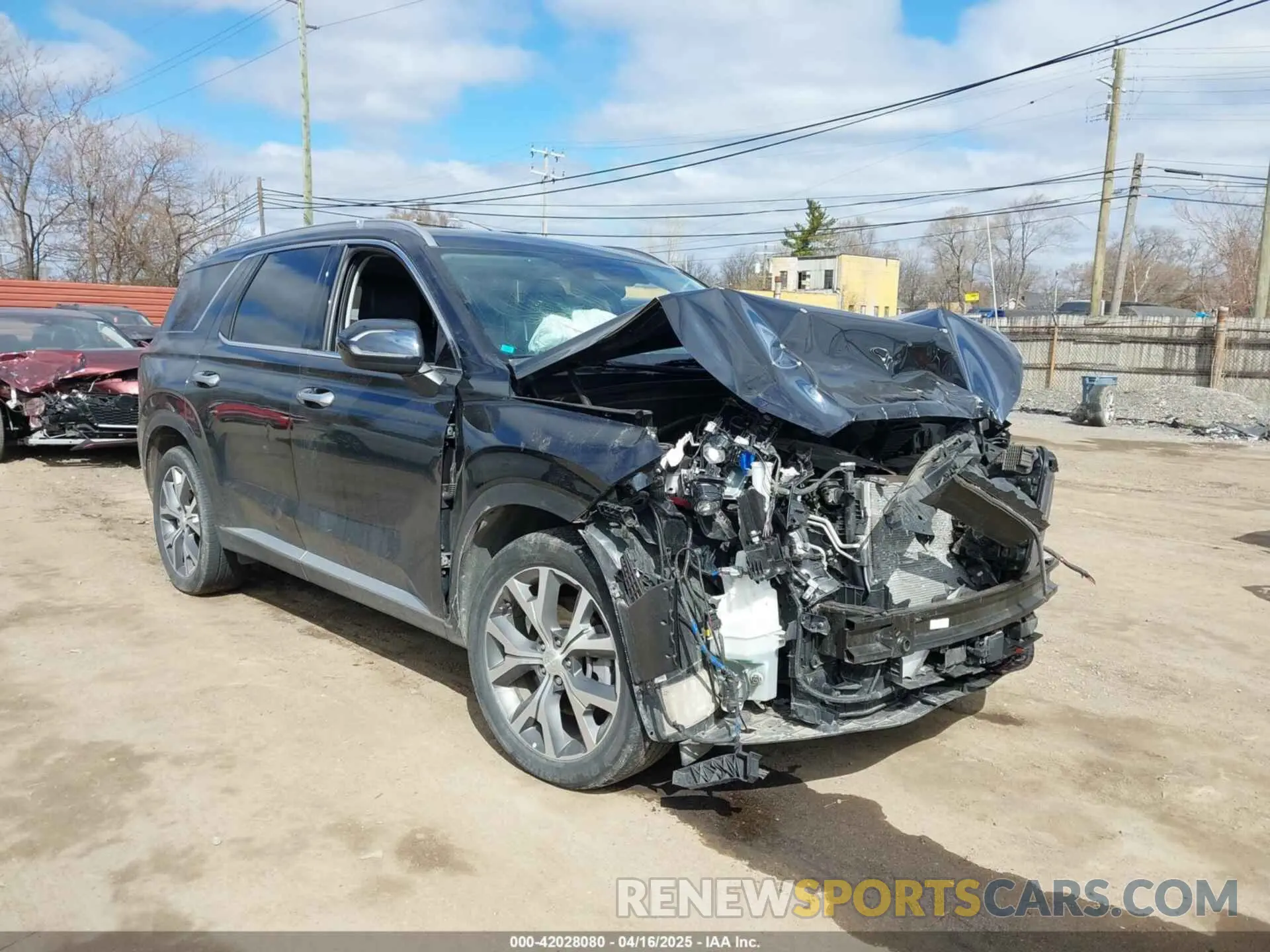 1 Photograph of a damaged car KM8R4DHE3NU457853 HYUNDAI PALISADE 2022