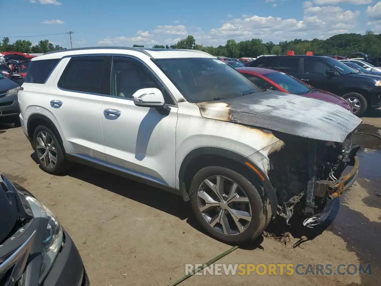 4 Photograph of a damaged car KM8R4DHE9NU344960 HYUNDAI PALISADE 2022