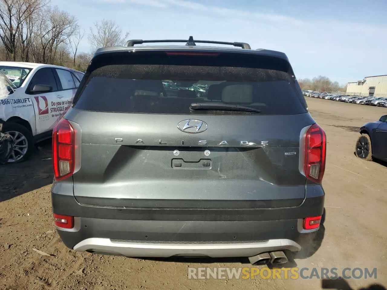 6 Photograph of a damaged car KM8R4DHE9NU384200 HYUNDAI PALISADE 2022