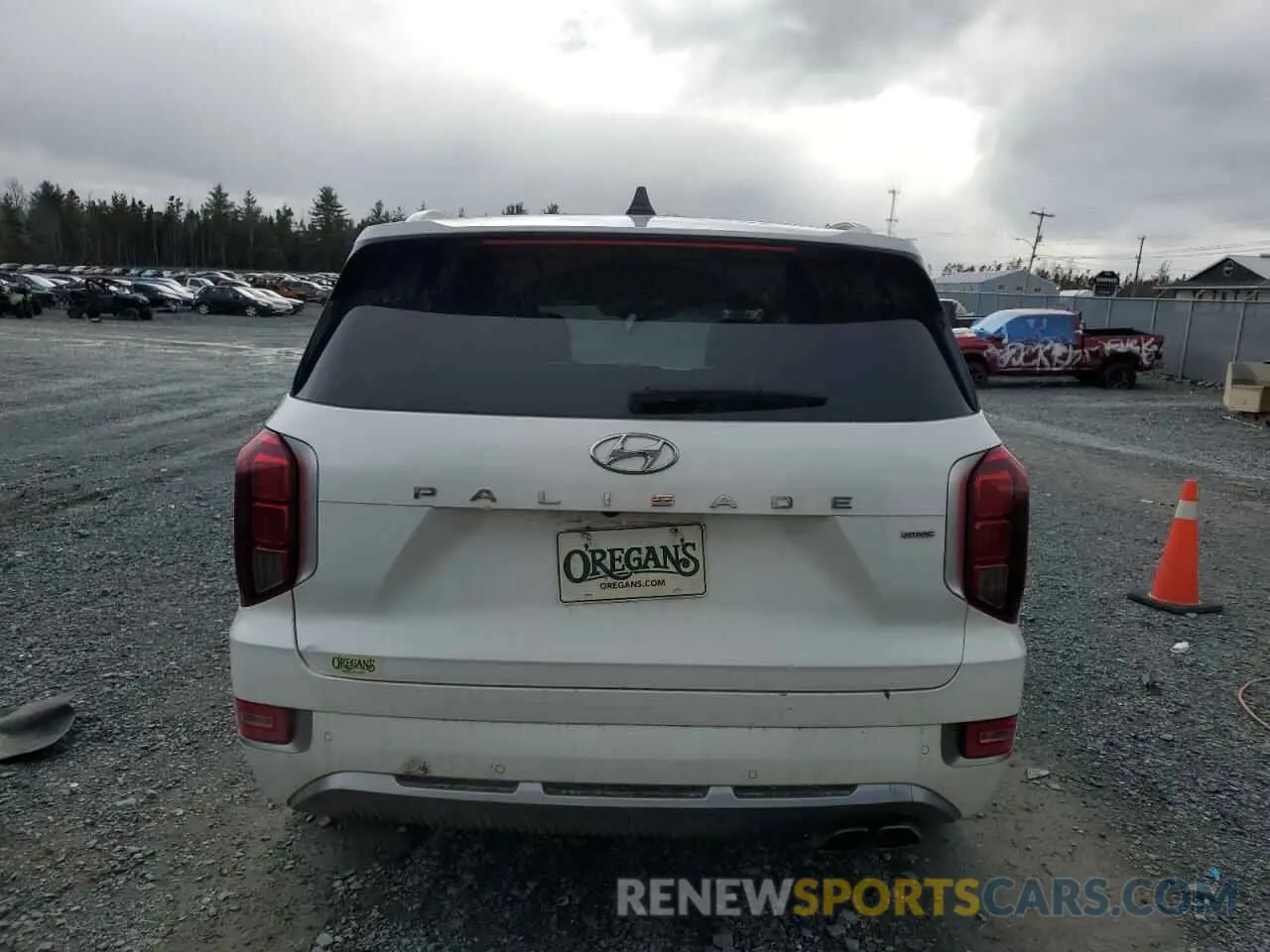 6 Photograph of a damaged car KM8R5DHE7NU358918 HYUNDAI PALISADE 2022
