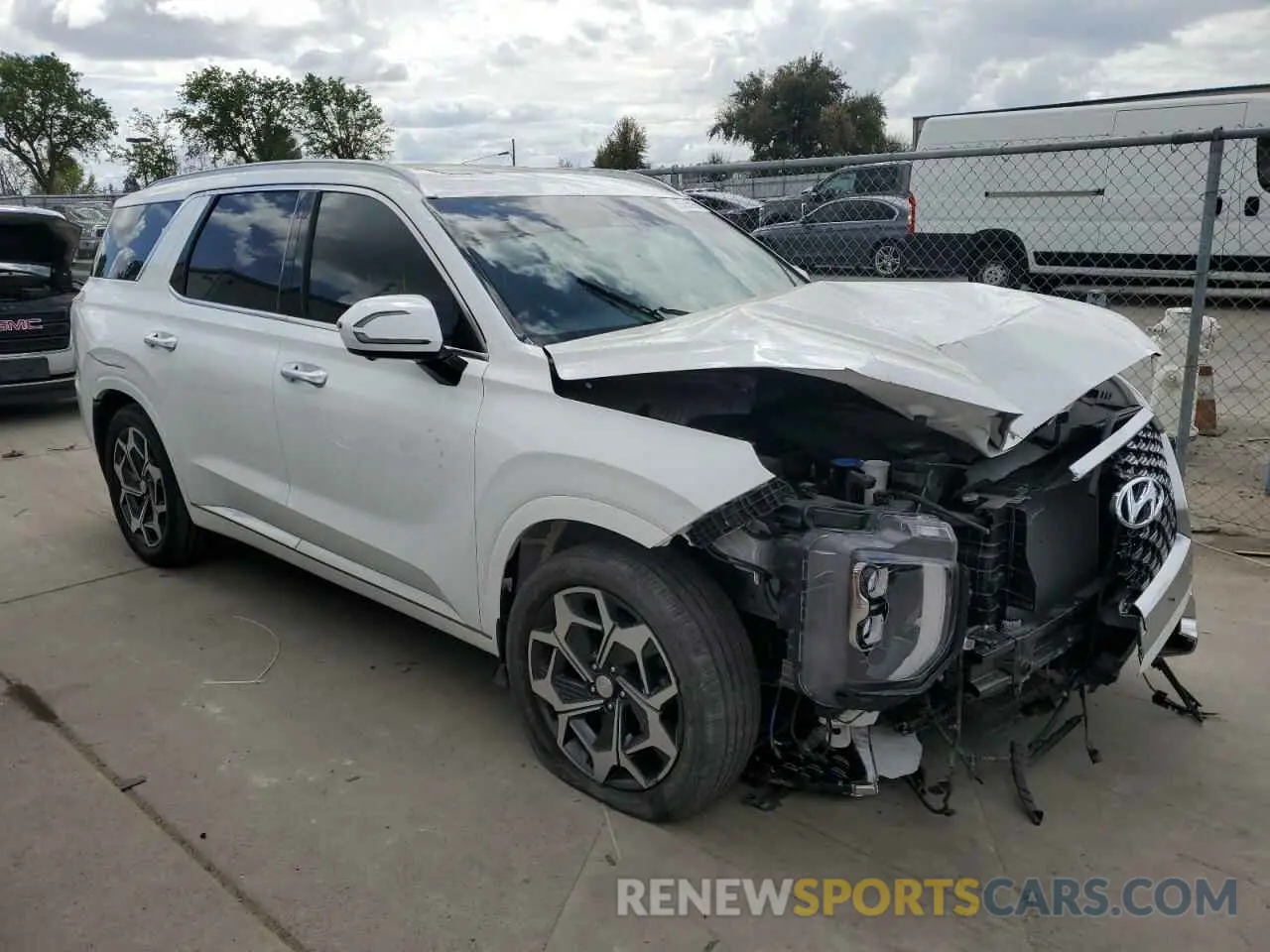 4 Photograph of a damaged car KM8R74HE1NU341252 HYUNDAI PALISADE 2022