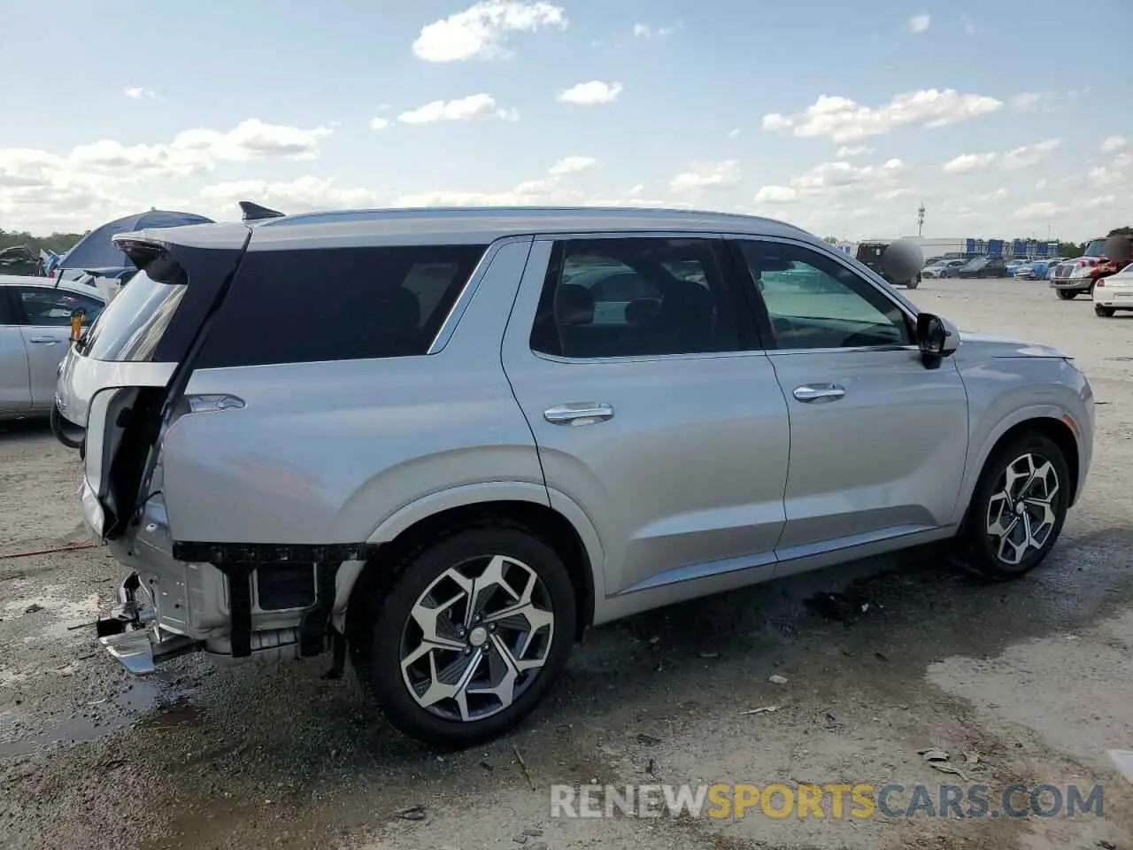 3 Фотография поврежденного автомобиля KM8R74HE3NU342287 HYUNDAI PALISADE 2022