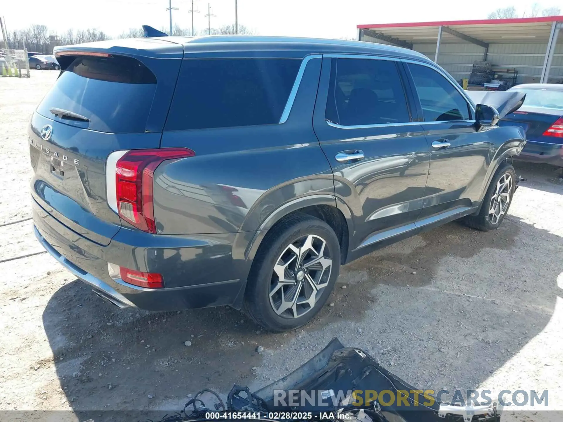 4 Фотография поврежденного автомобиля KM8R74HE4NU445508 HYUNDAI PALISADE 2022