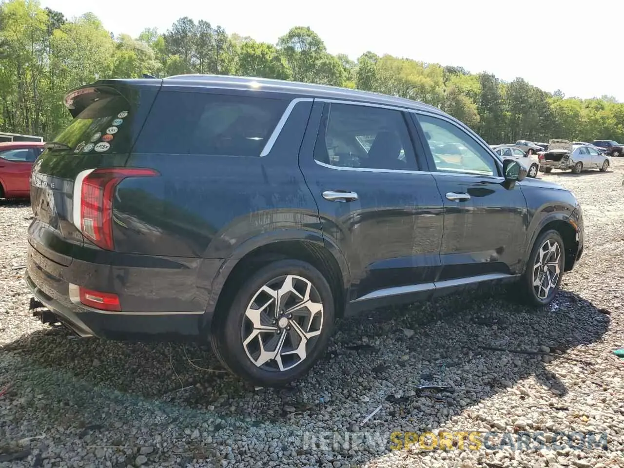3 Фотография поврежденного автомобиля KM8R74HE9NU441907 HYUNDAI PALISADE 2022