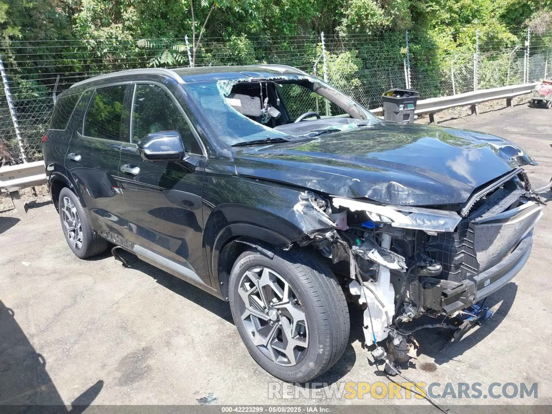 1 Photograph of a damaged car KM8R74HE9NU467410 HYUNDAI PALISADE 2022