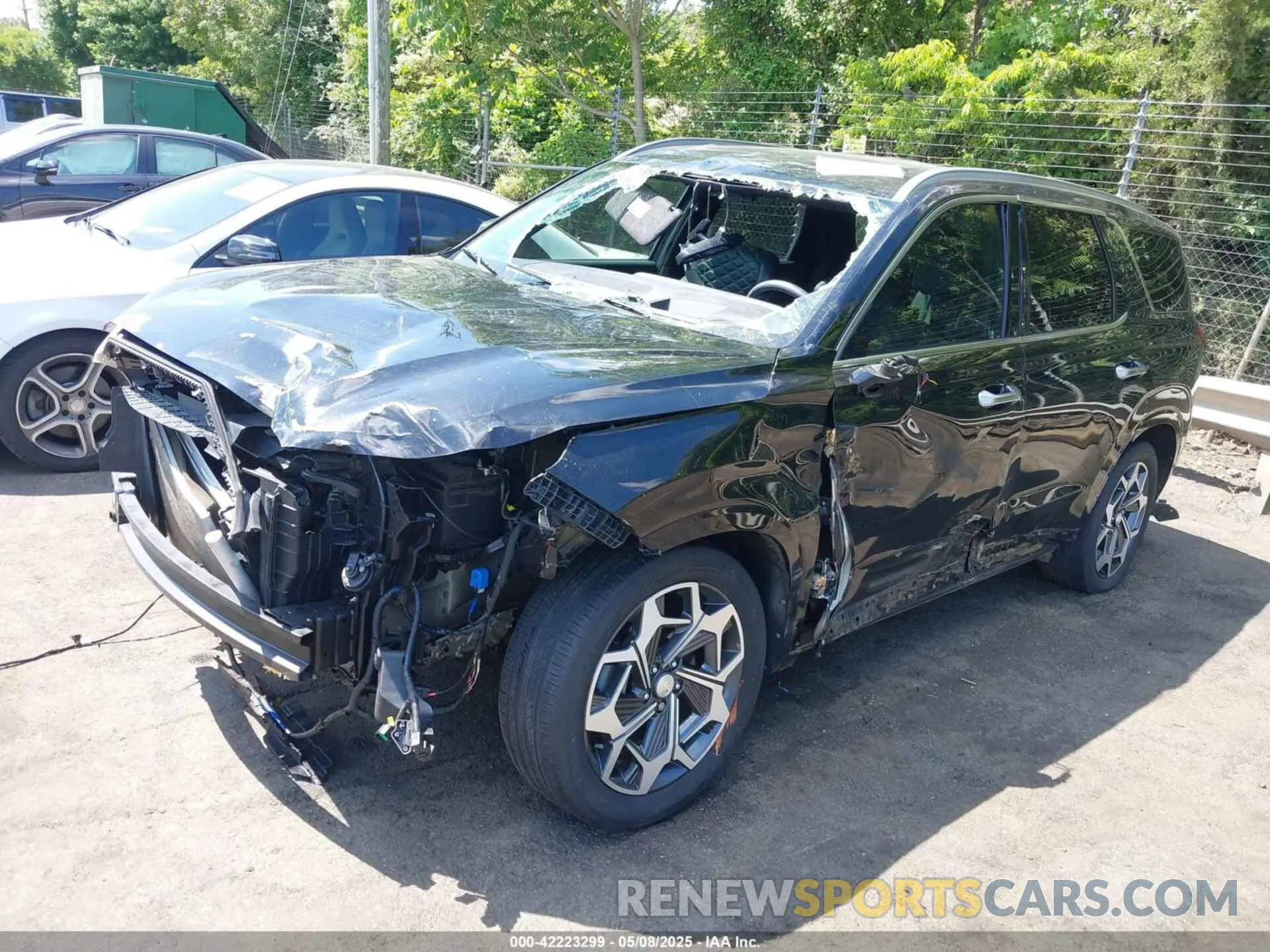 2 Photograph of a damaged car KM8R74HE9NU467410 HYUNDAI PALISADE 2022