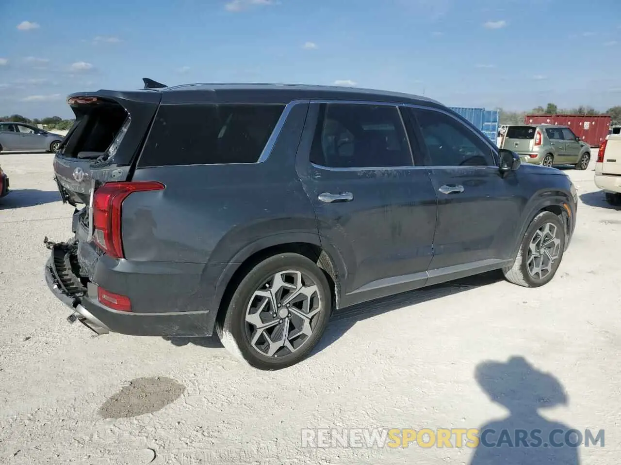 3 Photograph of a damaged car KM8R74HEXNU449501 HYUNDAI PALISADE 2022