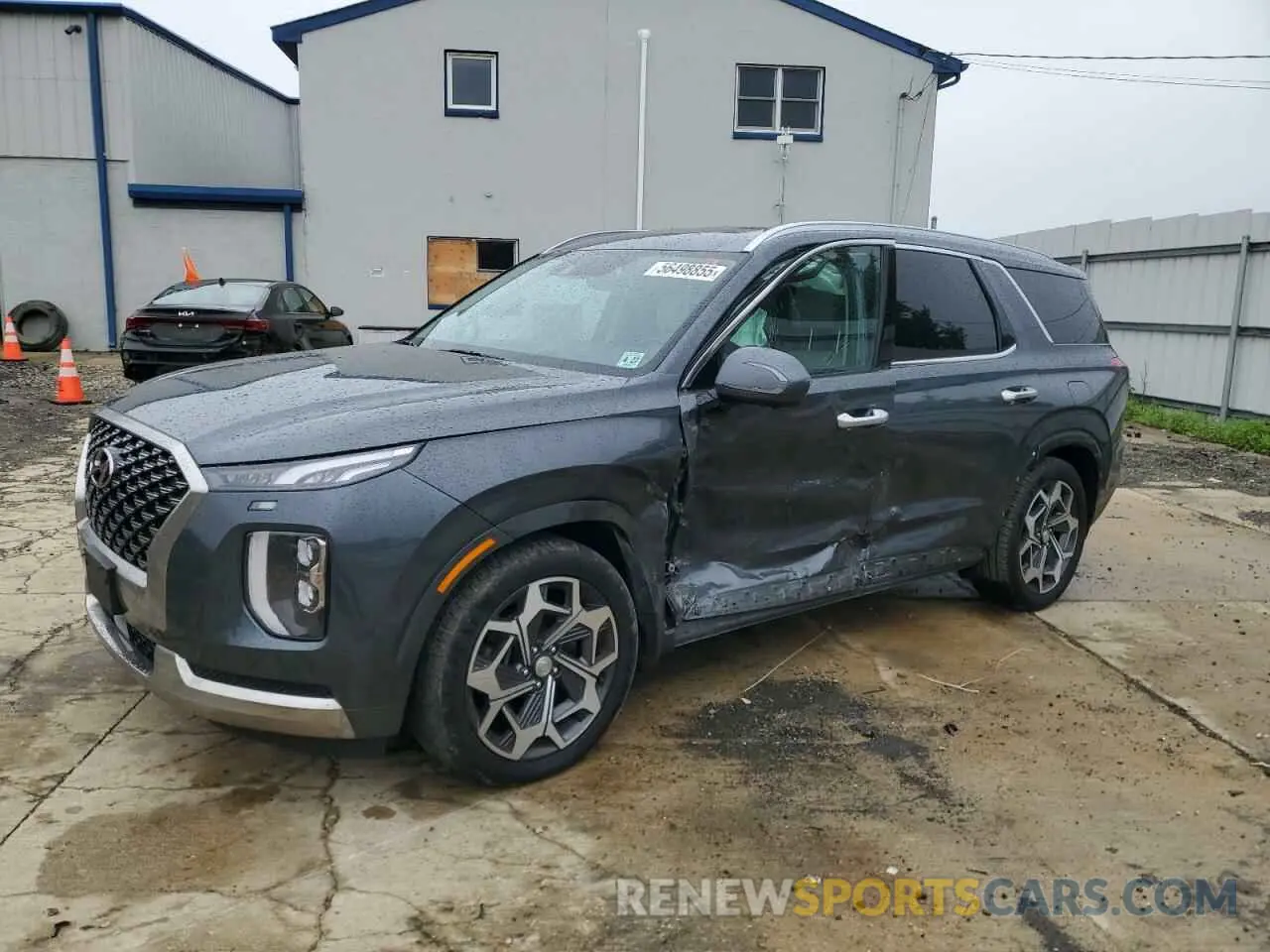 1 Photograph of a damaged car KM8R7DHE8NU456432 HYUNDAI PALISADE 2022