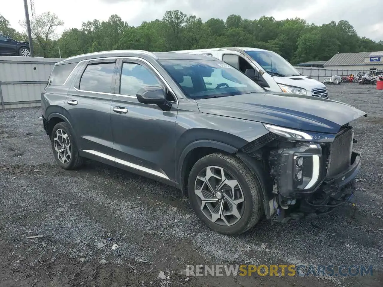 4 Photograph of a damaged car KM8R7DHE8NU483775 HYUNDAI PALISADE 2022