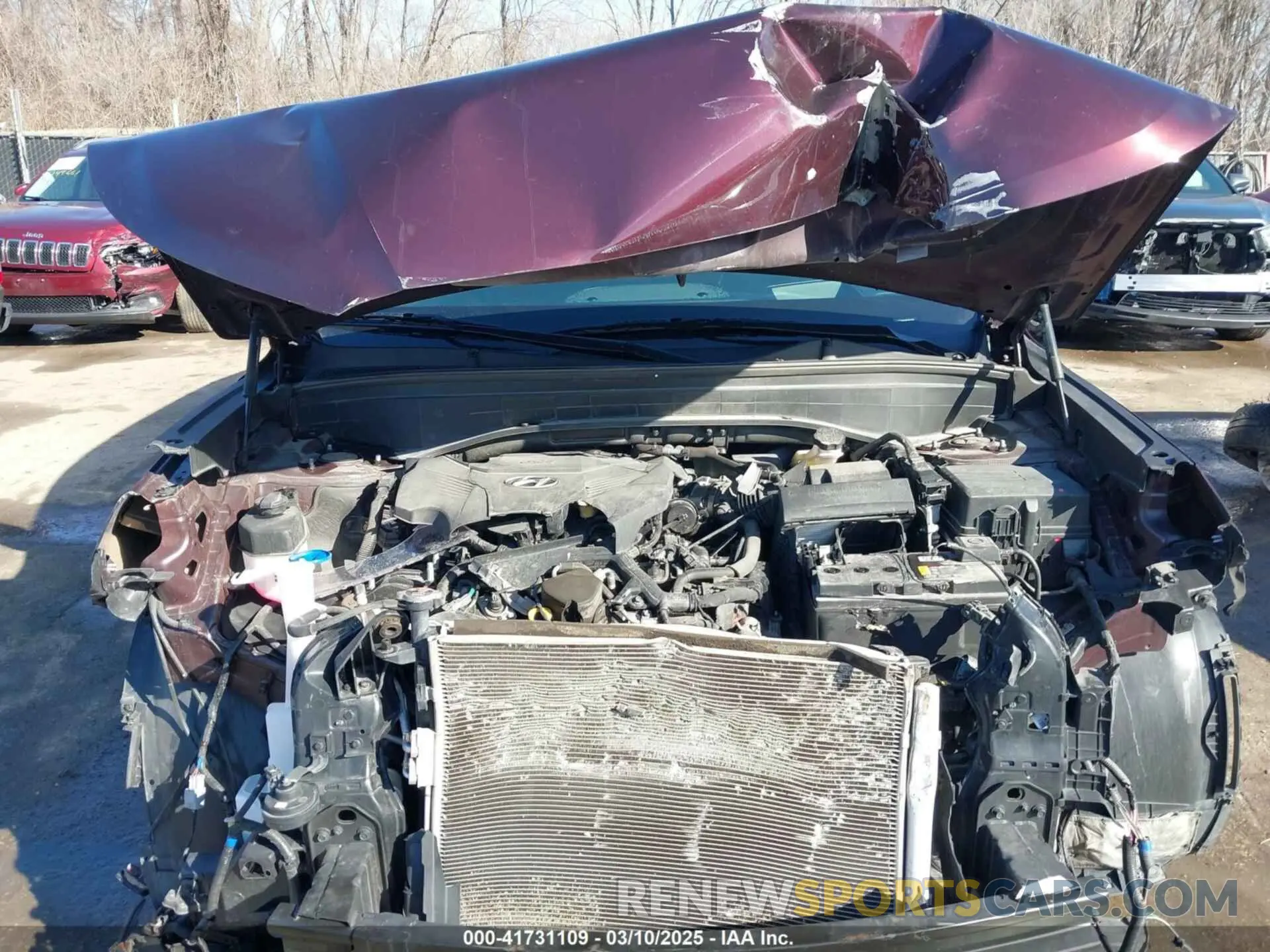 10 Photograph of a damaged car KM8R7DHE9NU361569 HYUNDAI PALISADE 2022