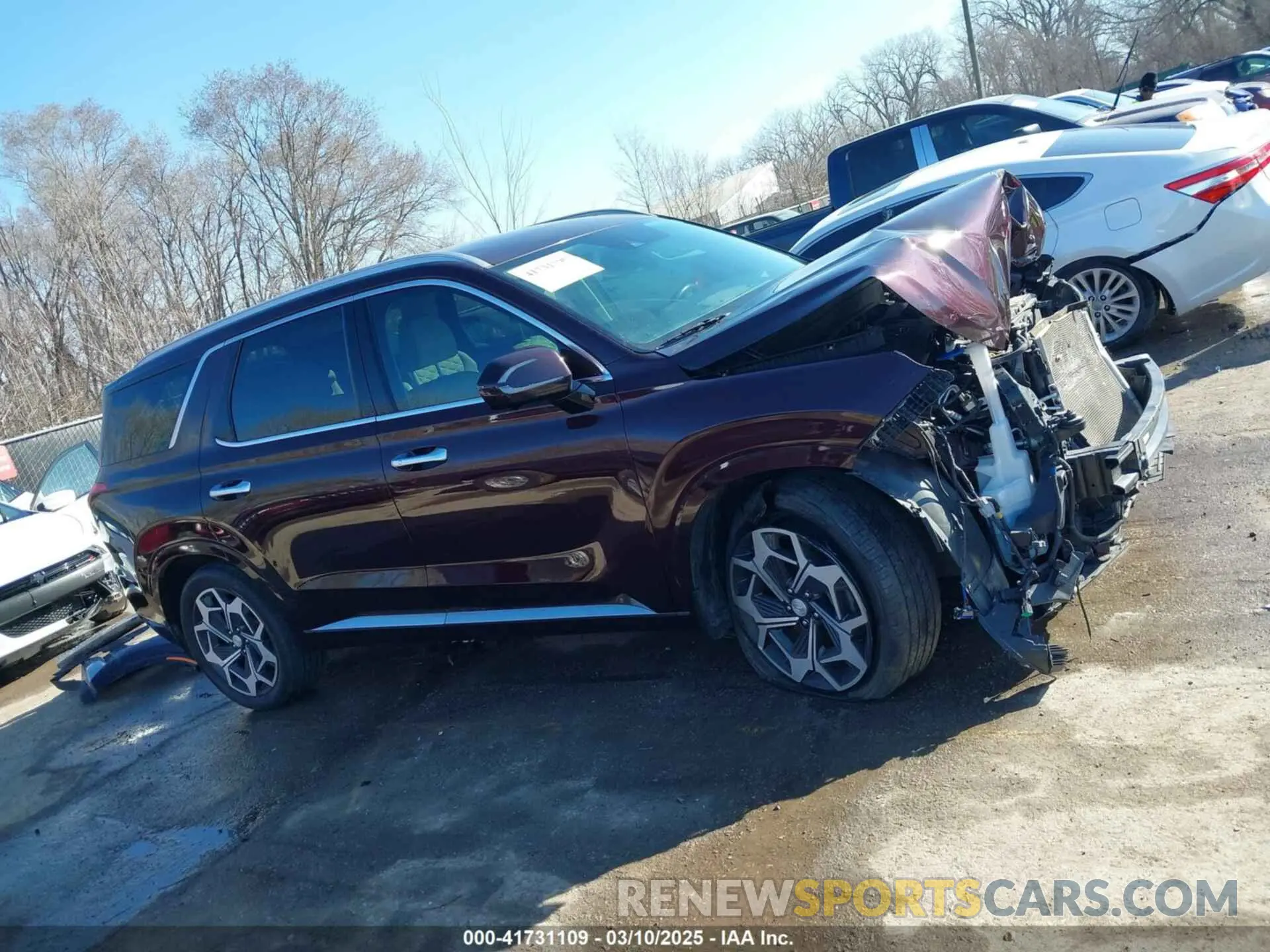14 Photograph of a damaged car KM8R7DHE9NU361569 HYUNDAI PALISADE 2022