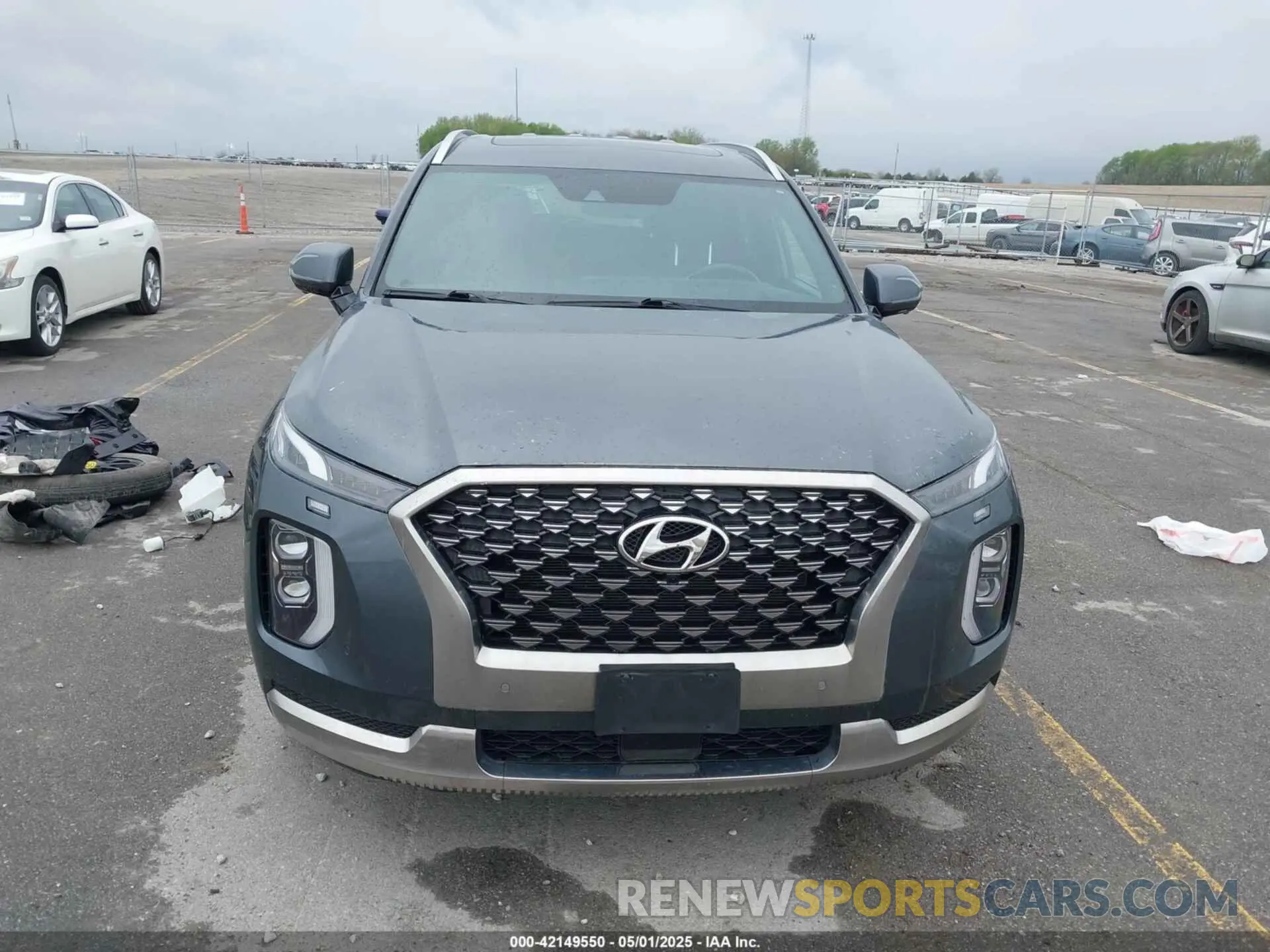 13 Photograph of a damaged car KM8R7DHE9NU408776 HYUNDAI PALISADE 2022