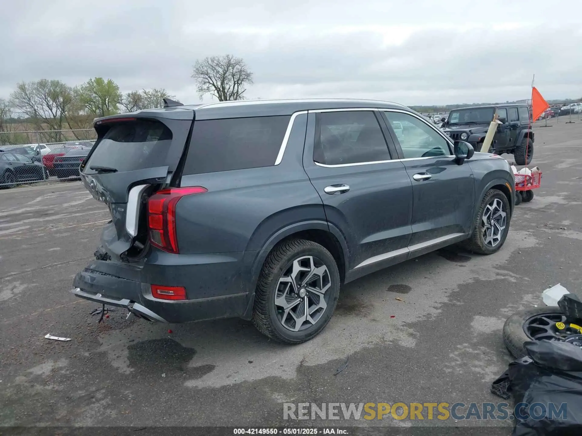 4 Photograph of a damaged car KM8R7DHE9NU408776 HYUNDAI PALISADE 2022