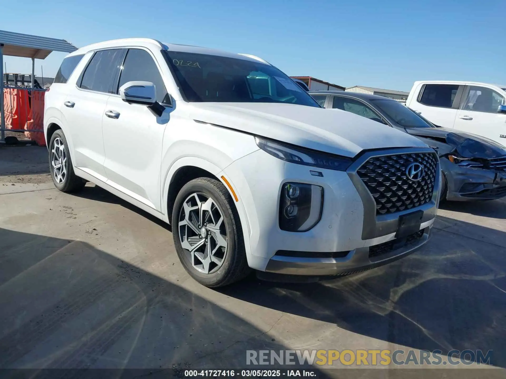 1 Фотография поврежденного автомобиля KM8R7DHEXNU465570 HYUNDAI PALISADE 2022