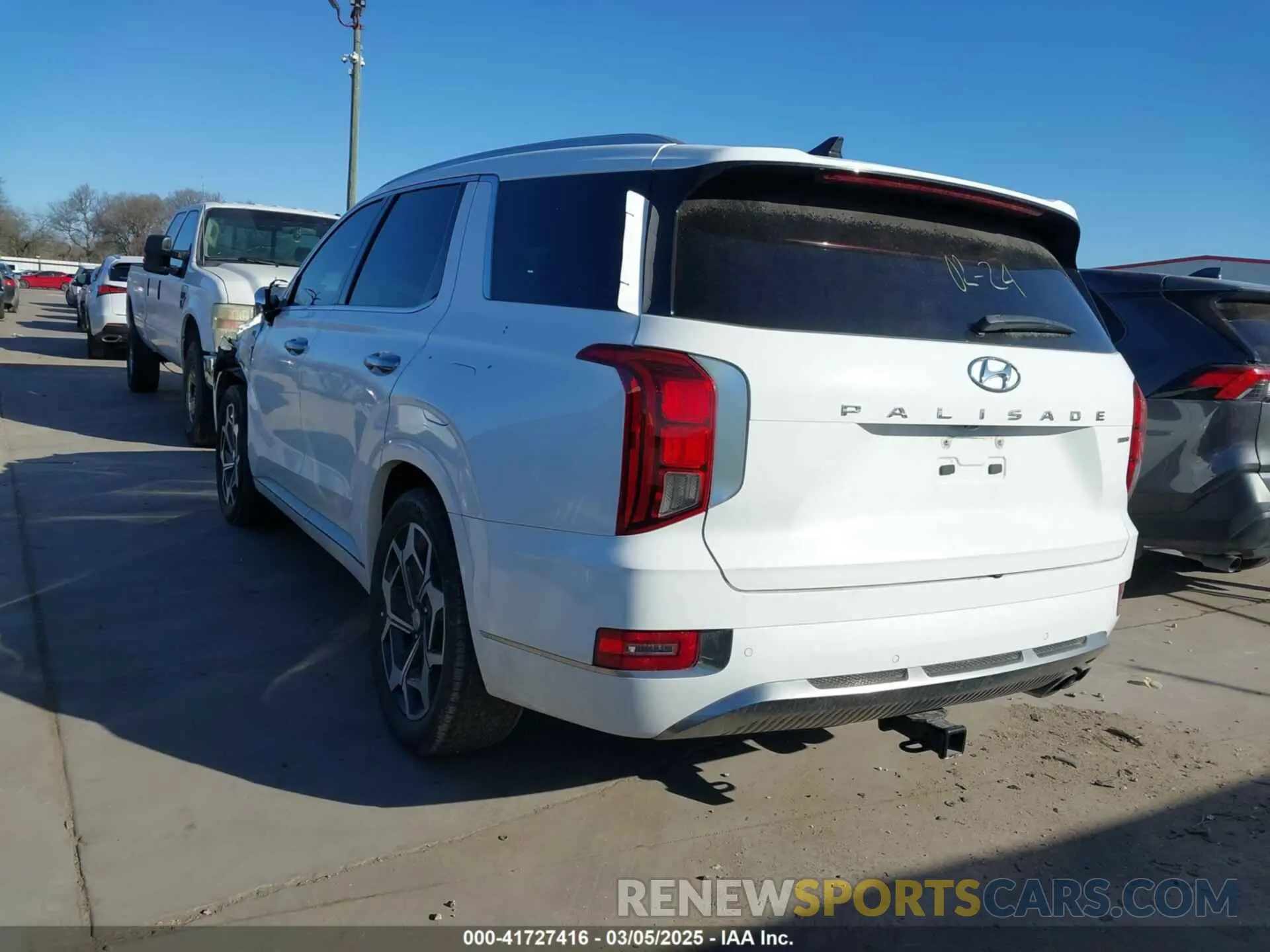 3 Фотография поврежденного автомобиля KM8R7DHEXNU465570 HYUNDAI PALISADE 2022