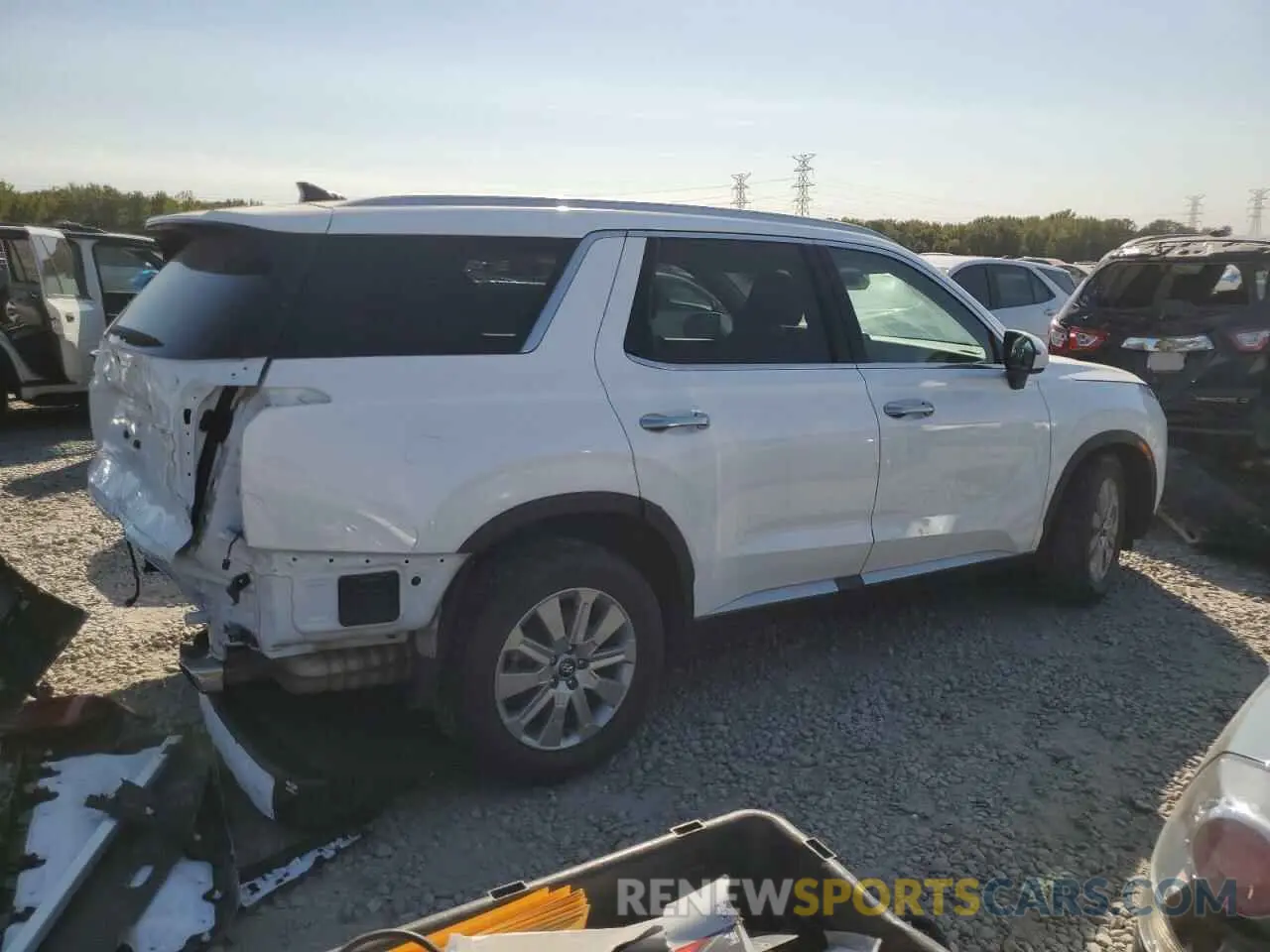 3 Photograph of a damaged car KM8R24GE8PU614299 HYUNDAI PALISADE 2023