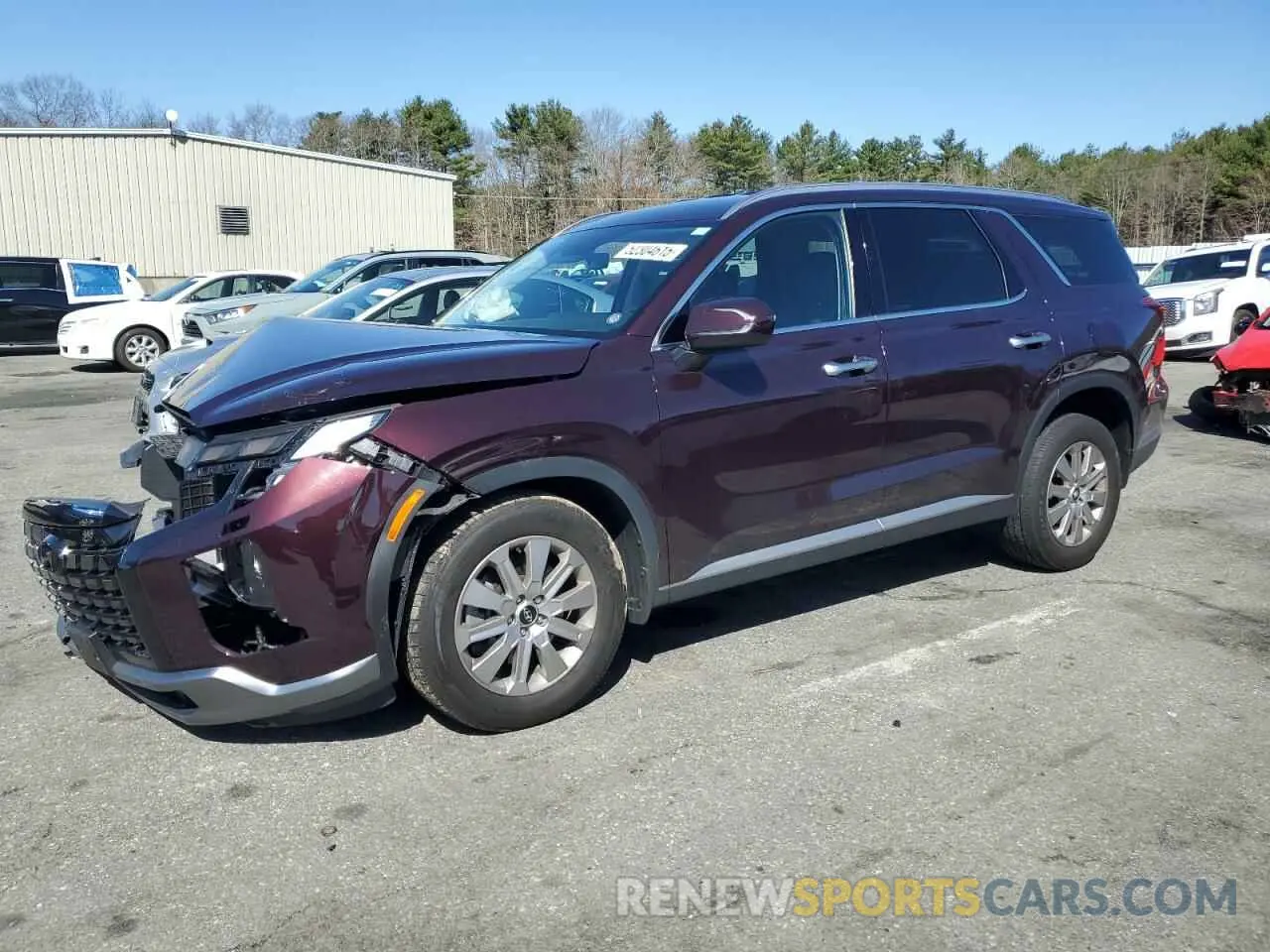 1 Photograph of a damaged car KM8R2DGE1PU612894 HYUNDAI PALISADE 2023