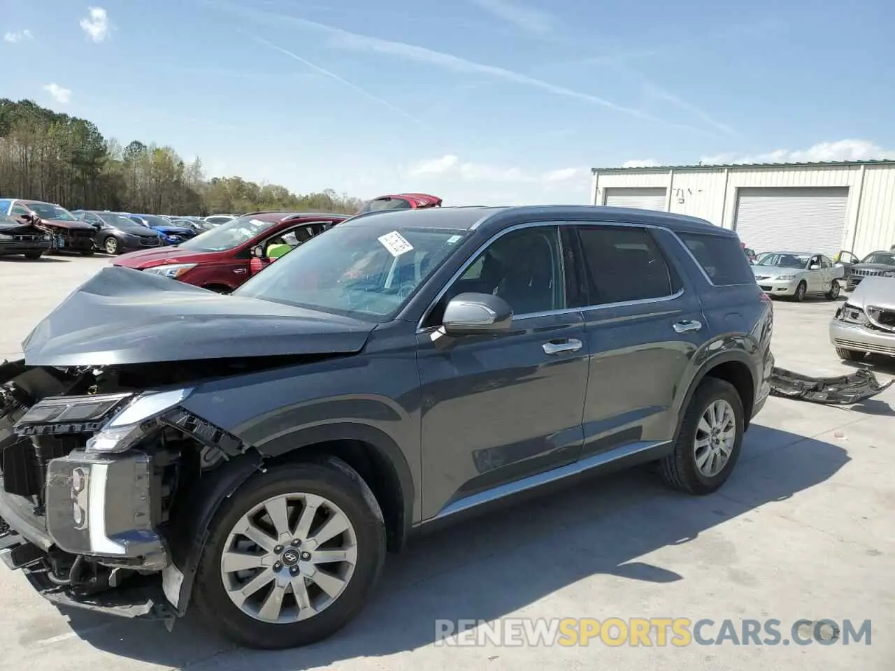 1 Photograph of a damaged car KM8R2DGEXPU576588 HYUNDAI PALISADE 2023