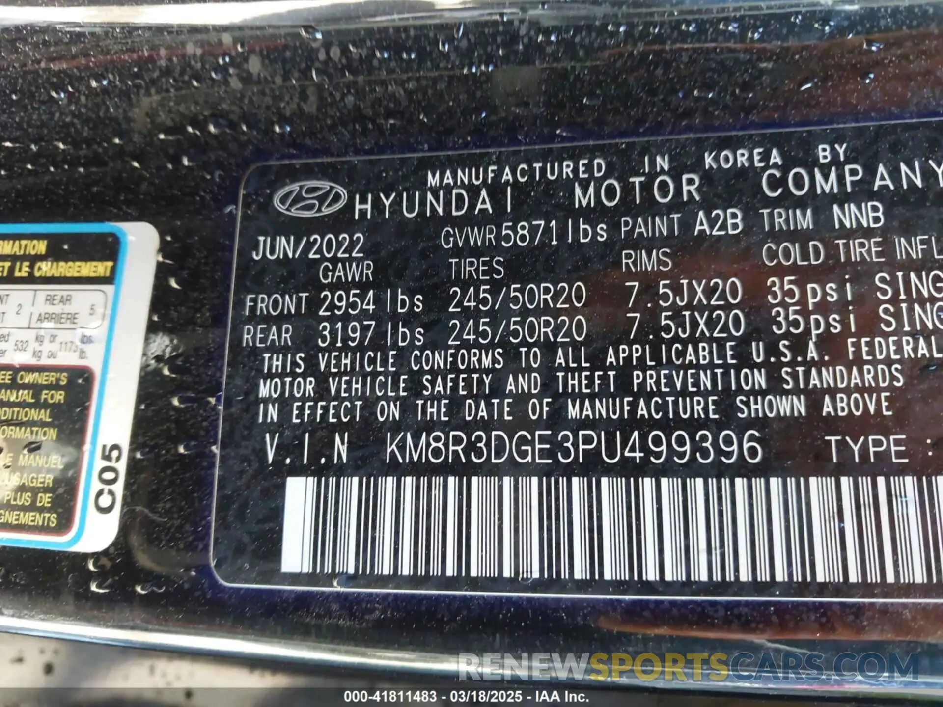 9 Photograph of a damaged car KM8R3DGE3PU499396 HYUNDAI PALISADE 2023