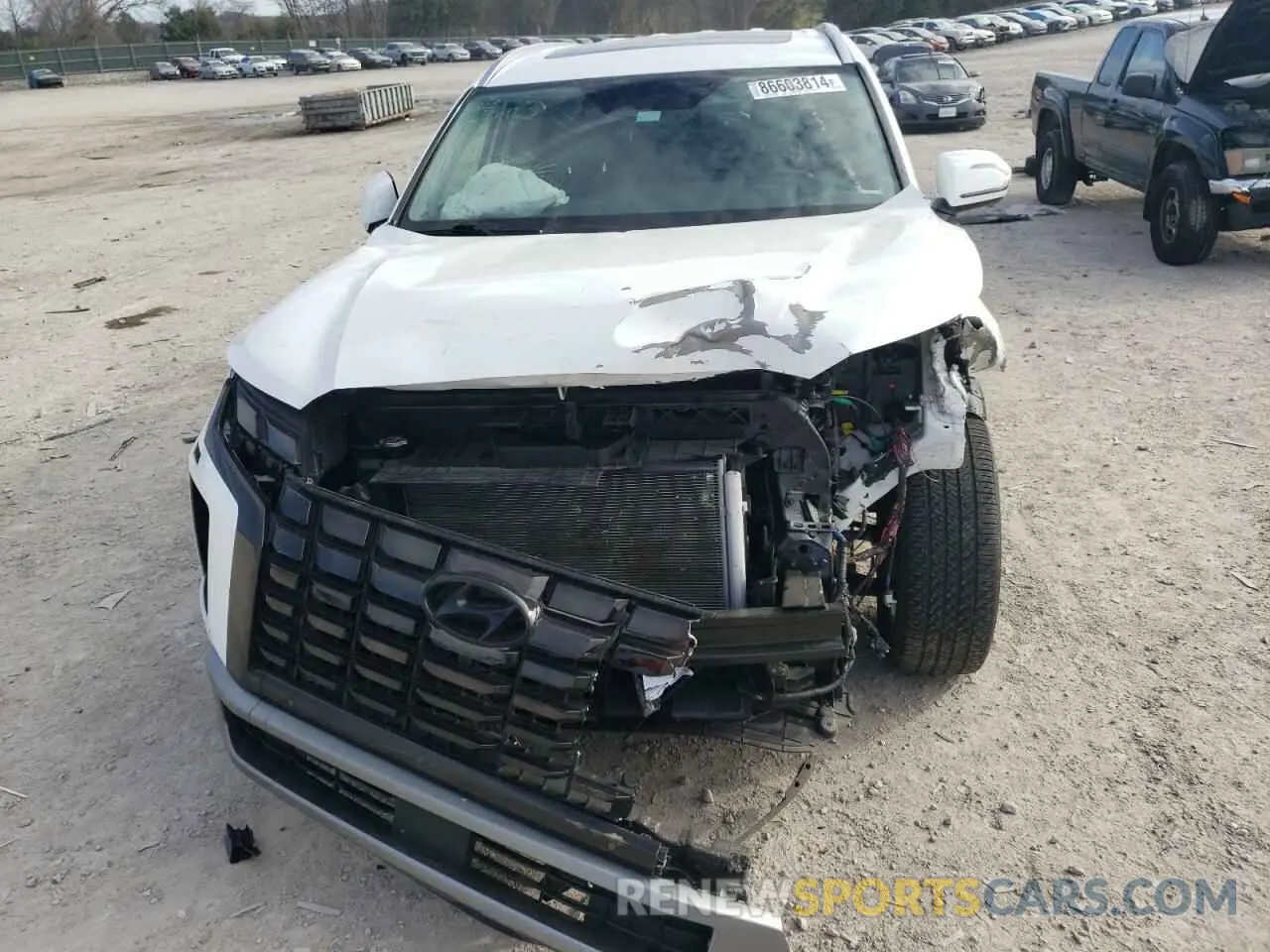 5 Photograph of a damaged car KM8R44GE0PU592146 HYUNDAI PALISADE 2023