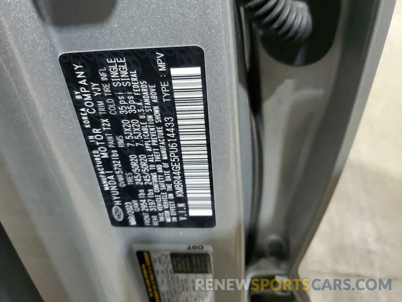 15 Photograph of a damaged car KM8R44GE5PU614433 HYUNDAI PALISADE 2023