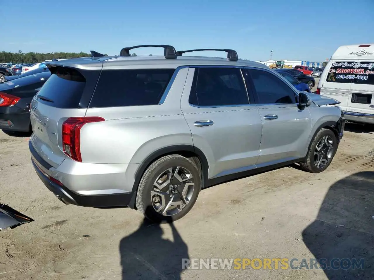 3 Фотография поврежденного автомобиля KM8R4DGE6PU636859 HYUNDAI PALISADE 2023