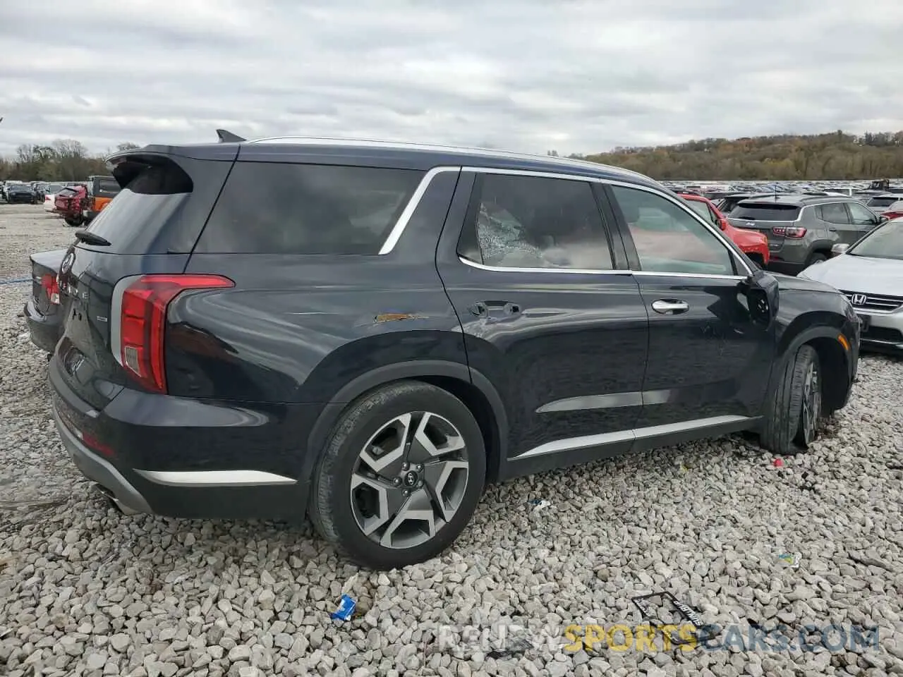3 Photograph of a damaged car KM8R4DGE8PU575949 HYUNDAI PALISADE 2023