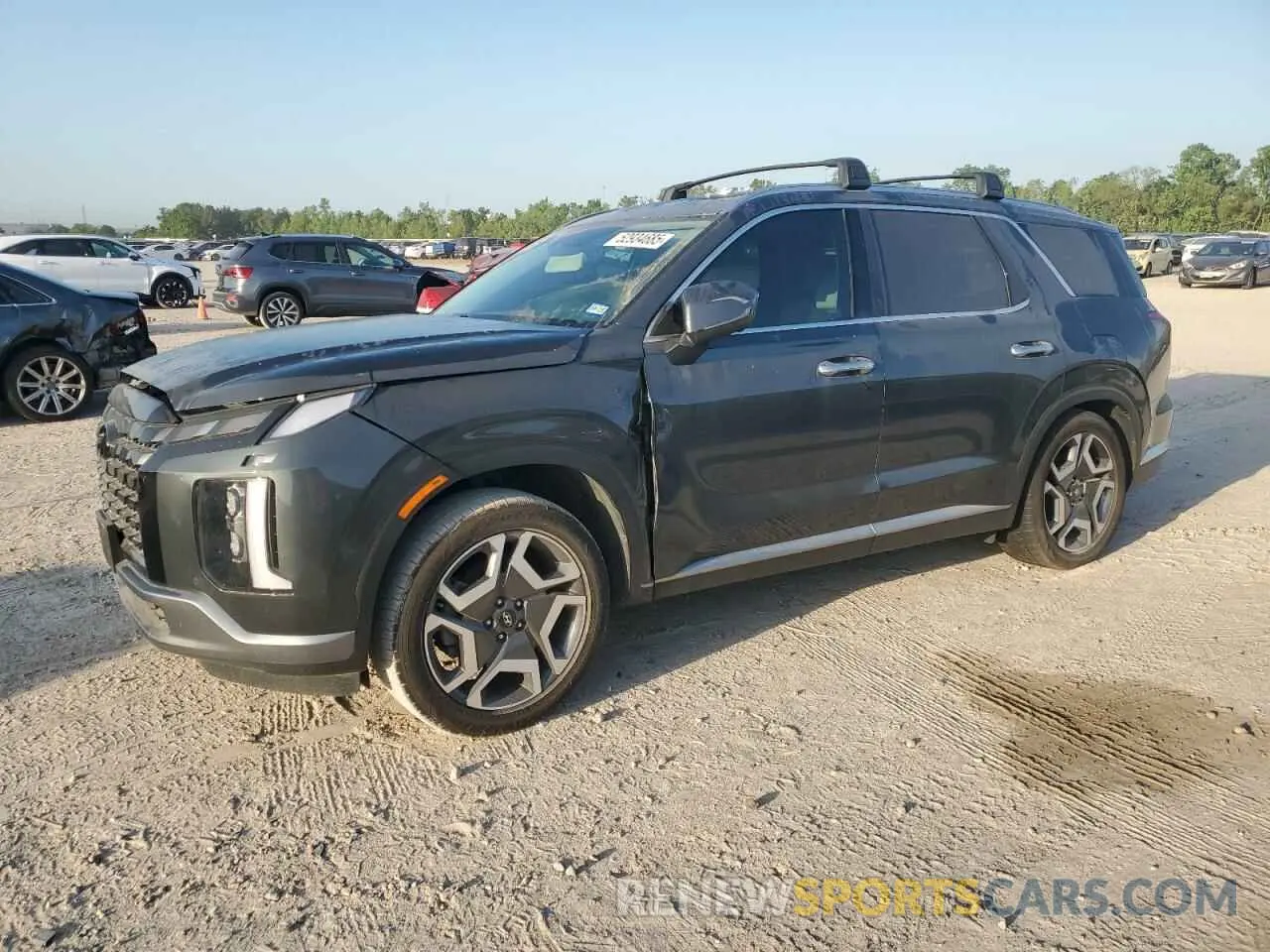 1 Photograph of a damaged car KM8R54GE6PU510496 HYUNDAI PALISADE 2023