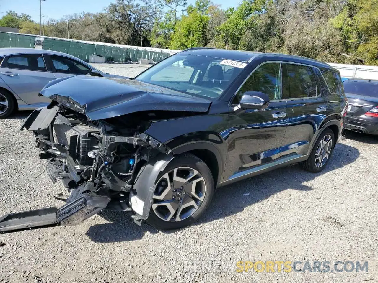 1 Photograph of a damaged car KM8R54GE7PU616505 HYUNDAI PALISADE 2023