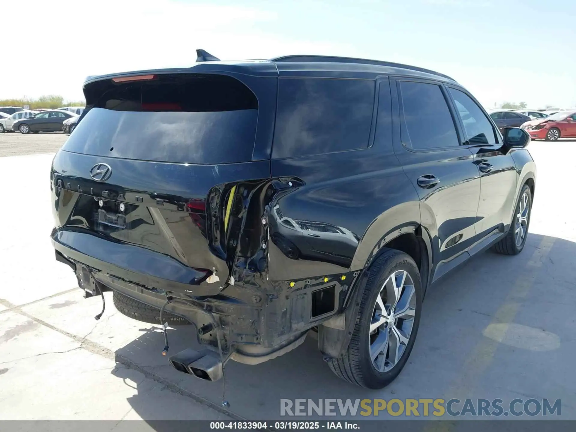 4 Фотография поврежденного автомобиля KM8R54GEXPU525177 HYUNDAI PALISADE 2023
