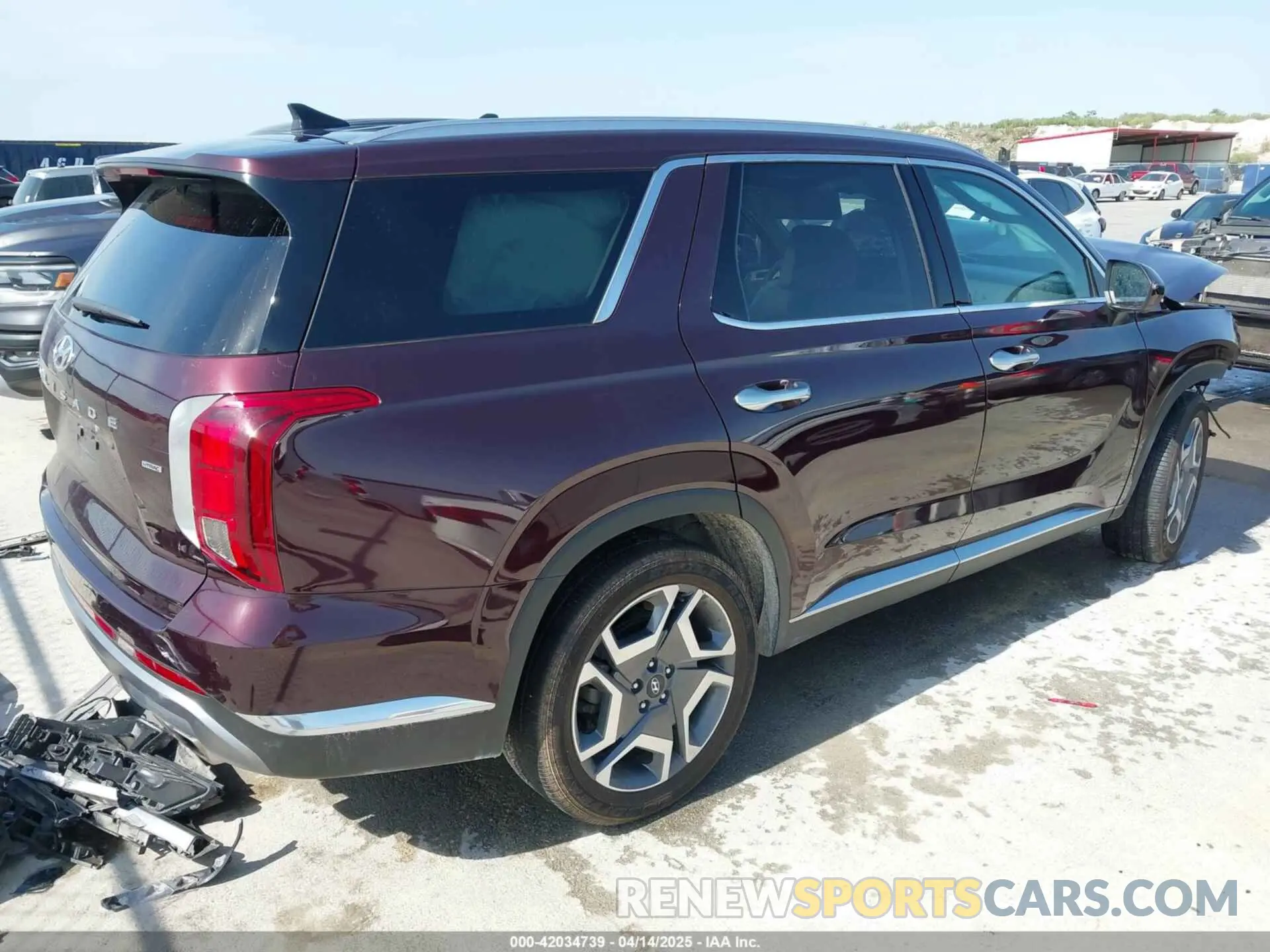 4 Фотография поврежденного автомобиля KM8R5DGE0PU564263 HYUNDAI PALISADE 2023