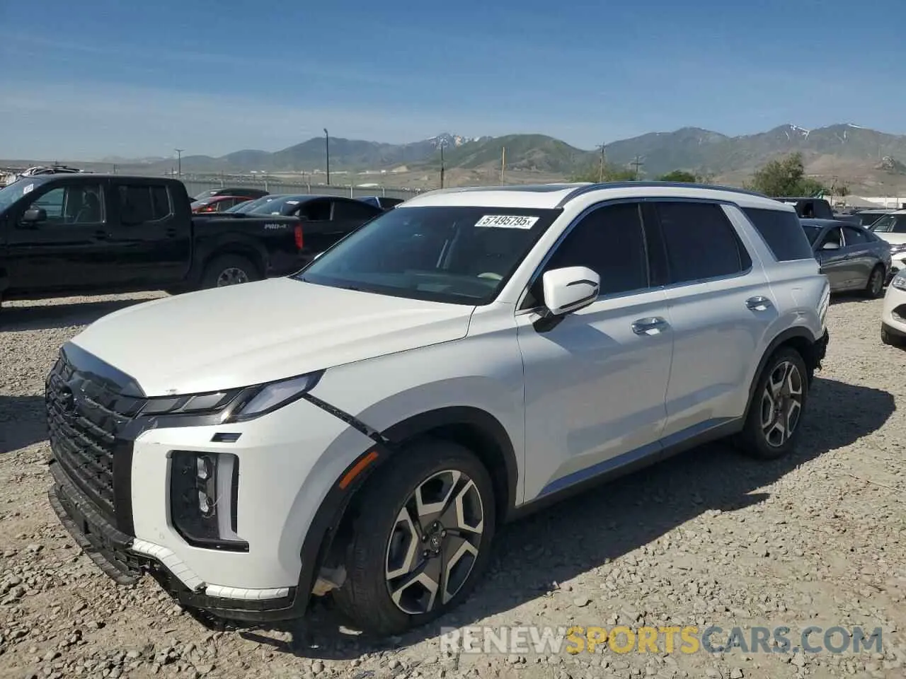1 Photograph of a damaged car KM8R5DGE4PU602108 HYUNDAI PALISADE 2023