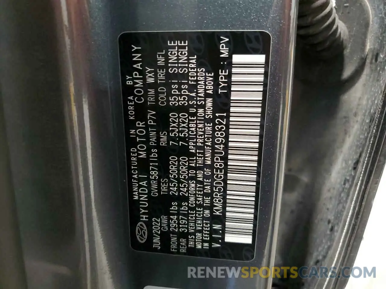 14 Photograph of a damaged car KM8R5DGE8PU498321 HYUNDAI PALISADE 2023