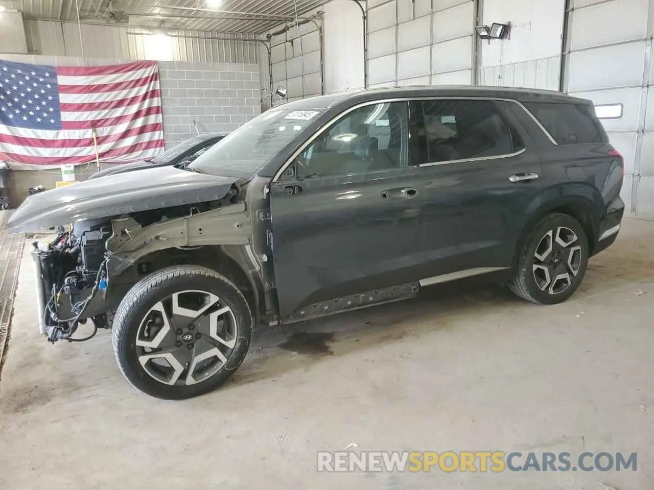 1 Photograph of a damaged car KM8R5DGEXPU518746 HYUNDAI PALISADE 2023