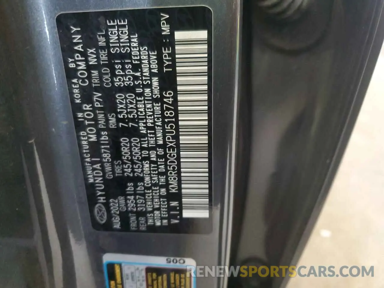 14 Photograph of a damaged car KM8R5DGEXPU518746 HYUNDAI PALISADE 2023